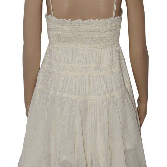 Free People FP One Lausanne Slip Smocked Buttondown Sleeveless Dress XL - Picture 6 of 8